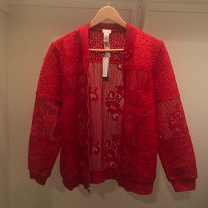 Chico’s Red Lace Jacket